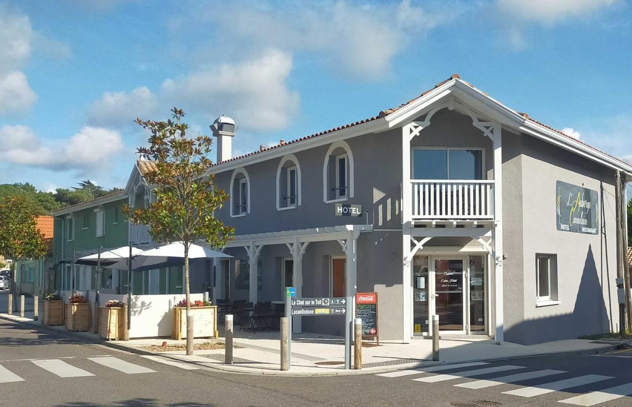 Hotel L'Auberge Canaulaise Lacanau Esterno foto